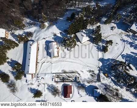 Aerial View Of Byala Cherkva Region At Rhodopes Mountain, Plovdiv Region, Bulgaria