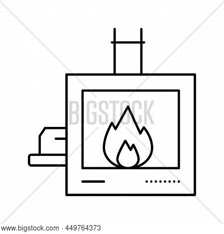 Individual Cremation Line Icon Vector. Individual Cremation Sign. Isolated Contour Symbol Black Illu