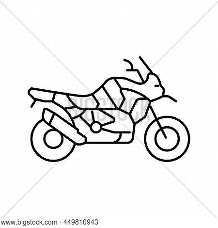 Adventure Adv Line Icon Vector. Adventure Adv Sign. Isolated Contour Symbol Black Illustration