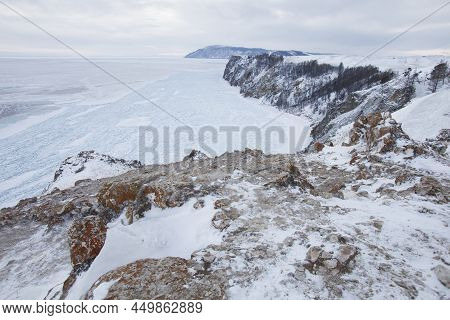 View Of Lake Baikal From Cape Sagan-khushun On Olkhon Island