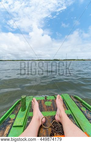 Raft Ride At The Mouth Of The River Where The Water Of The Ipojuca River Meets The Sea Water In The 