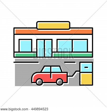 Wheel Inflation Color Icon Vector. Wheel Inflation Sign. Isolated Symbol Illustration
