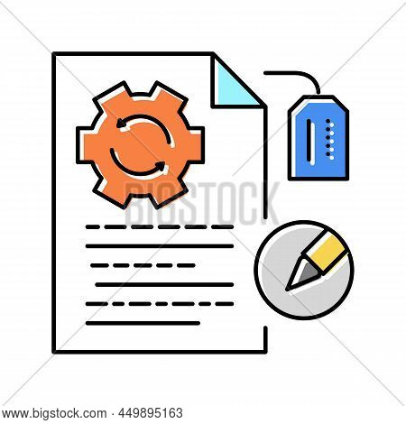 Brand Development Copywriting Color Icon Vector. Brand Development Copywriting Sign. Isolated Symbol