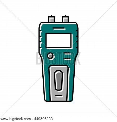 Moisture Meter Carpenter Digital Device Color Icon Vector. Moisture Meter Carpenter Digital Device S