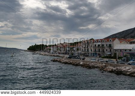 Bol, Croatia - August 05, 2021: The Town Of Bol On The Island Of Brac In Croatia During The Summer