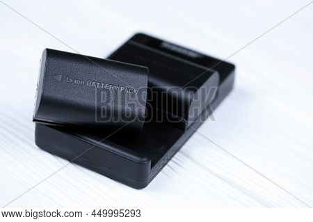 Kharkov, Ukraine - March 14, 2021: Kastar Lithium-ion Or Li-ion Rechargeable Batteries For Modern Ds