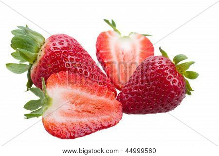 three strawberry