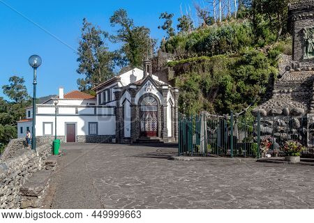Funchal, Portugal - August 22, 2021: This Is The Chapel Of The Sanctuary Of Our Lady Of Peace, Erect