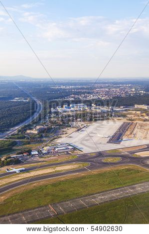 Aerial Of Airport Rhein-main