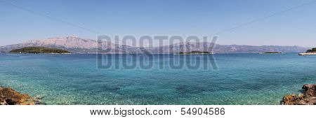 Turquoise Mediterranean Sea In Croatia