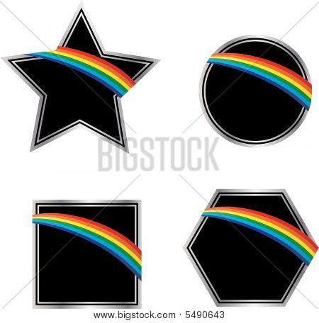 Rainbows le noir et argent