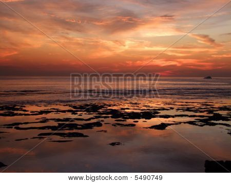 Lübnan Byblos günbatımı