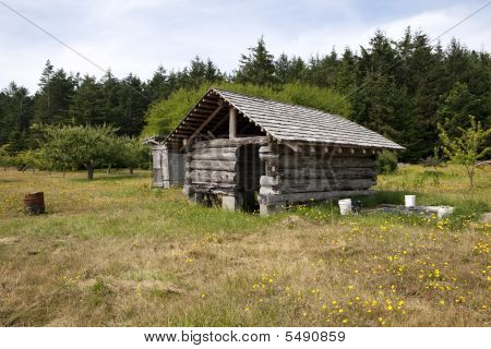 Pioneer gebouw op boerderij