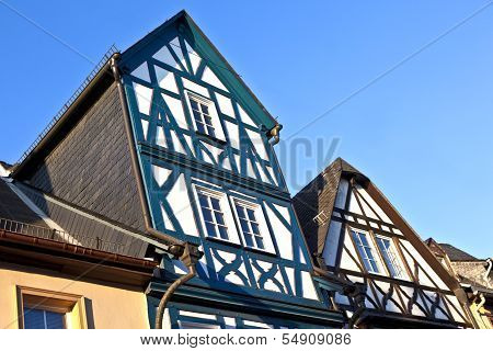 Historic Half Timbered Houses In Eltville