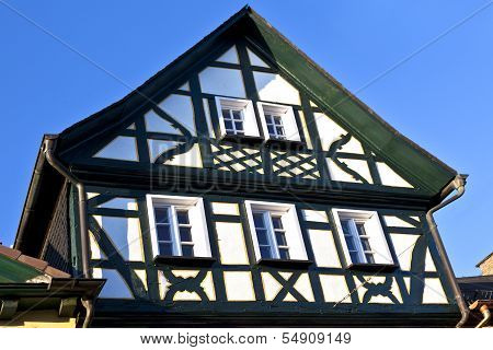 Historic Half Timbered Houses In Eltville