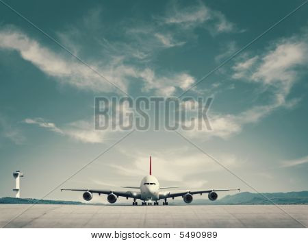 Osobní letadlo přistání