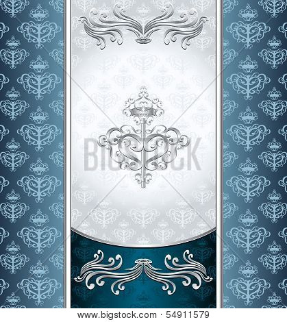 Royal Victorian background with seamless pattern