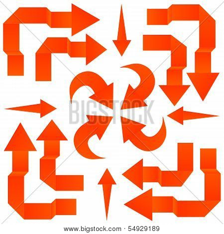 Set Of Arrows. Vector