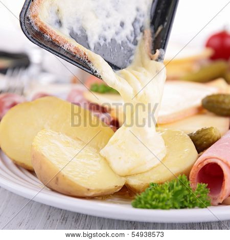 raclette, fondue