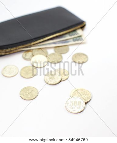 Japanese yen notes. Currency of Japan