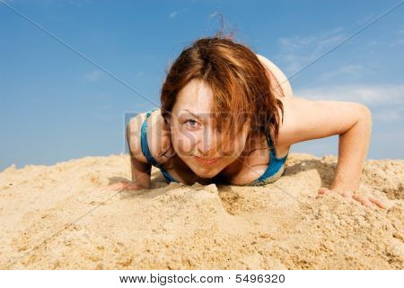 Mädchen am Strand