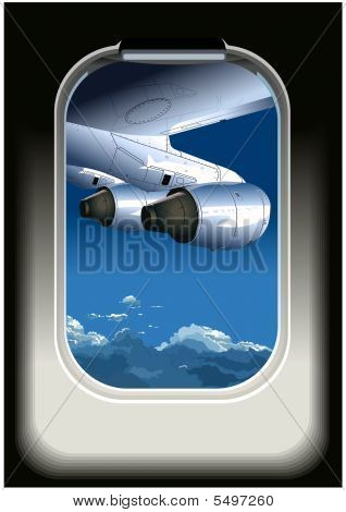Vector View From Airplane