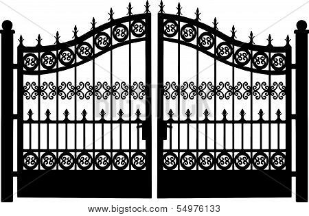 Openwork Steel Gate