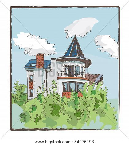 Old building sketch
