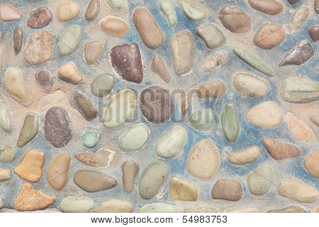 The wall of pebbles.