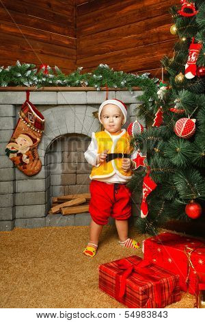 Baby Christmas Gifts And Christmas Tree