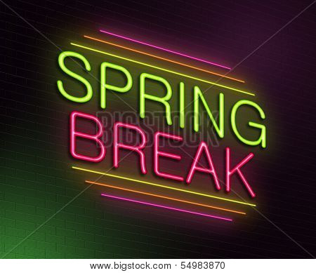 Spring Break Concept.