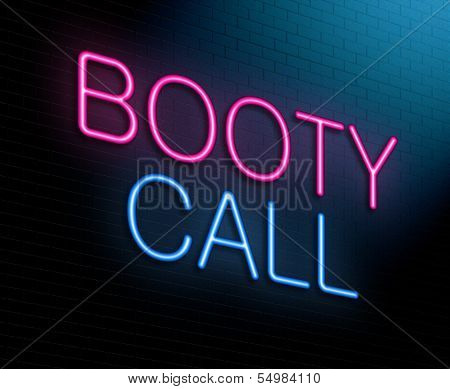 Booty Call Concept.