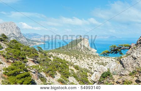 Coastline Of Novyj Svit Summer View (crimea, Ukraine)