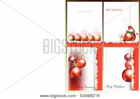 Christmas background with ripped paper design