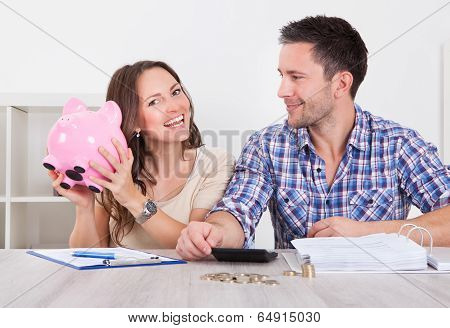 Couple Saving Money