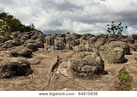 Laan Hin Pum Viewpoint At Phu Hin Rong Kla National Park, Phitsanulok, Thailand.