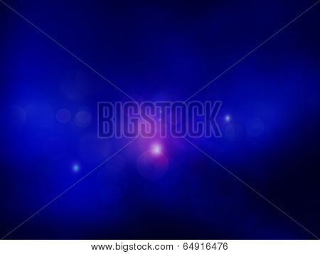 Abstract Background Blue Bokeh Circles