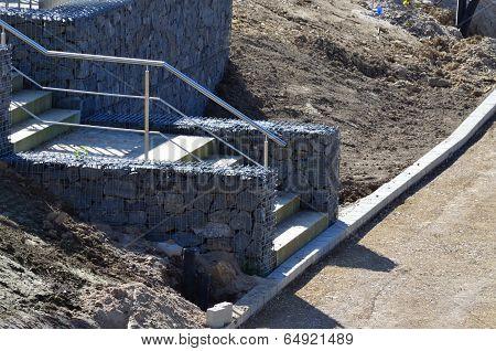 Gabion With Staircase