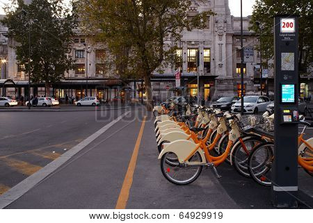 Bicycle Sharing Station, Milan