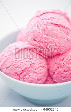 Raspberry Ice Cream Dessert