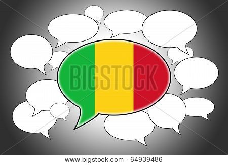 Communication Concept - Speech Cloud