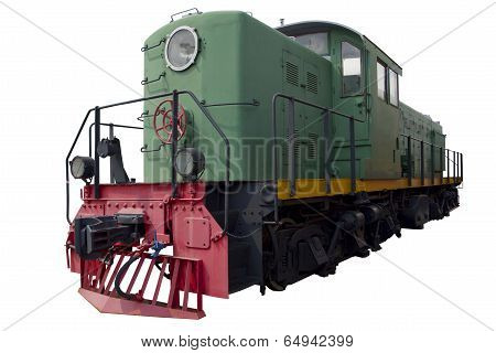 Old Green Locomotive