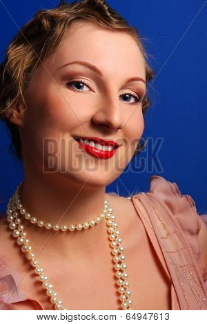 Portrait of an tractive elegant young woman.