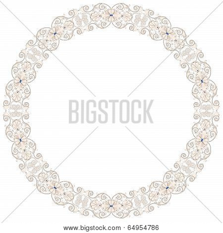 Pattern in antique byzantian style, circle