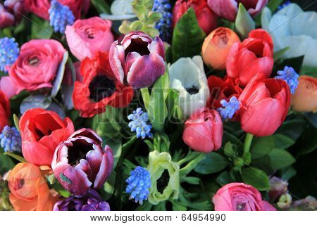 Spring Bouquet In Bright Colors