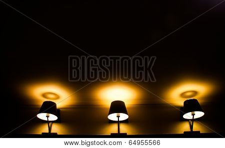 3 Yellow Light From Classic Lamp