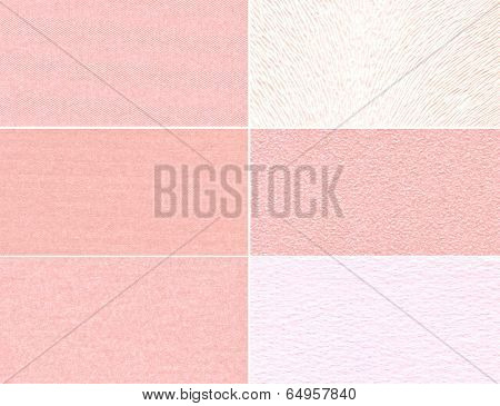 Set Of Pink Granular Textures