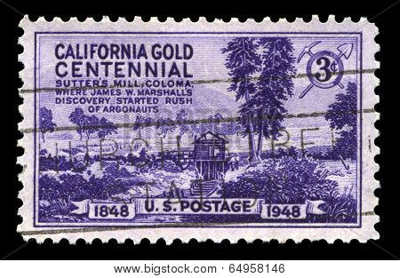 California Gold Centennial Postage Stamp