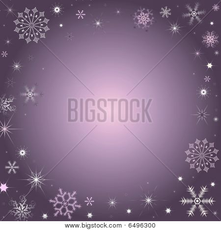 Fondo de Navidad con copos de nieve