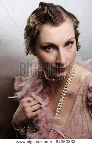 Portrait of an tractive elegant young woman.